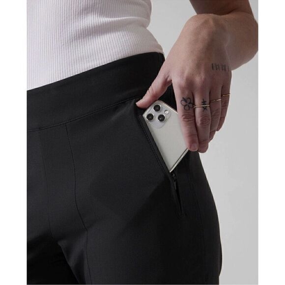 NWT $98 -ATHLETA- Black Chelsea Cargo Lined Pants, Plus Size 16 Style #631619 - Picture 11 of 13